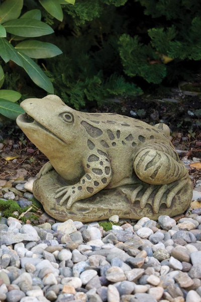 Cement Frog Piped Large Water Feature Statue Spouting Sculpture